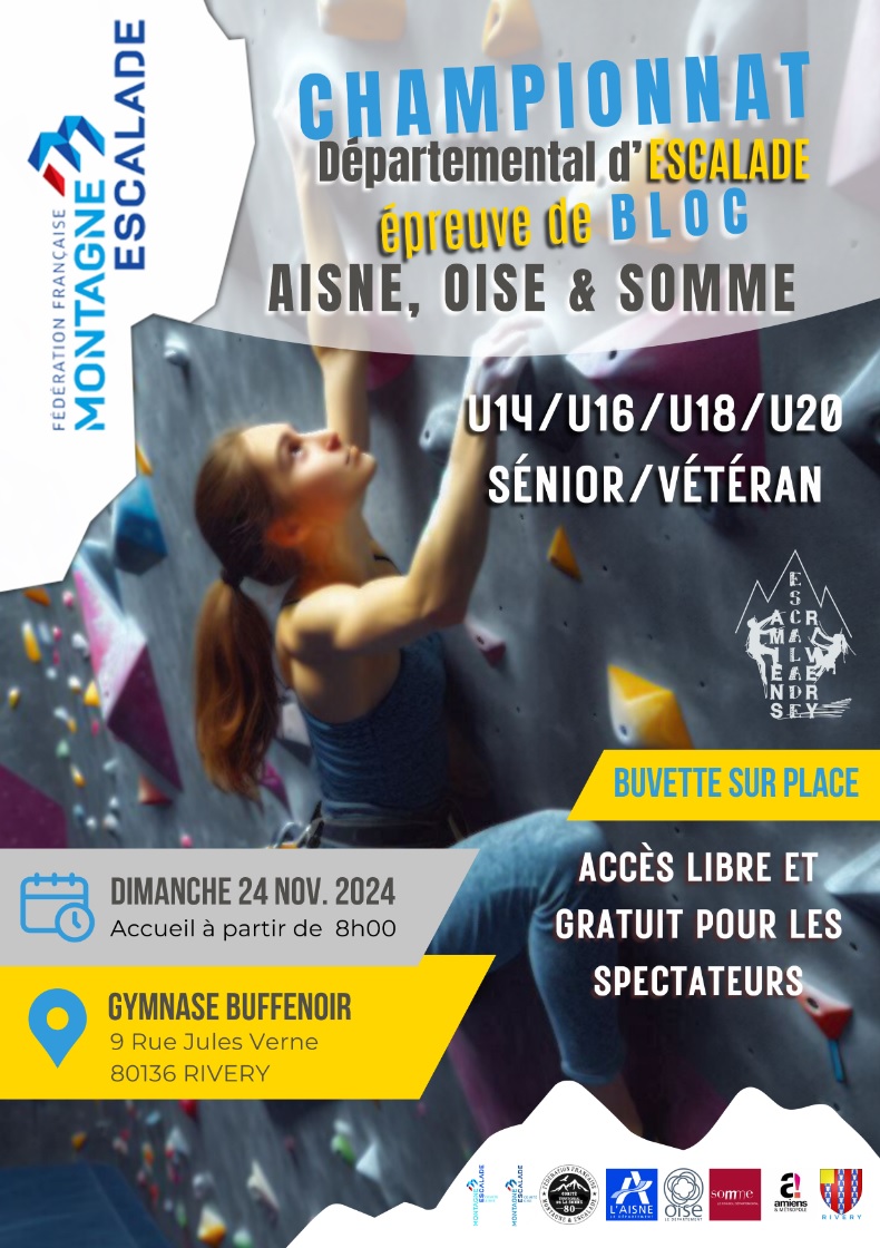 Championnat départemental de bloc de Somme/Oise/Aisne 2025