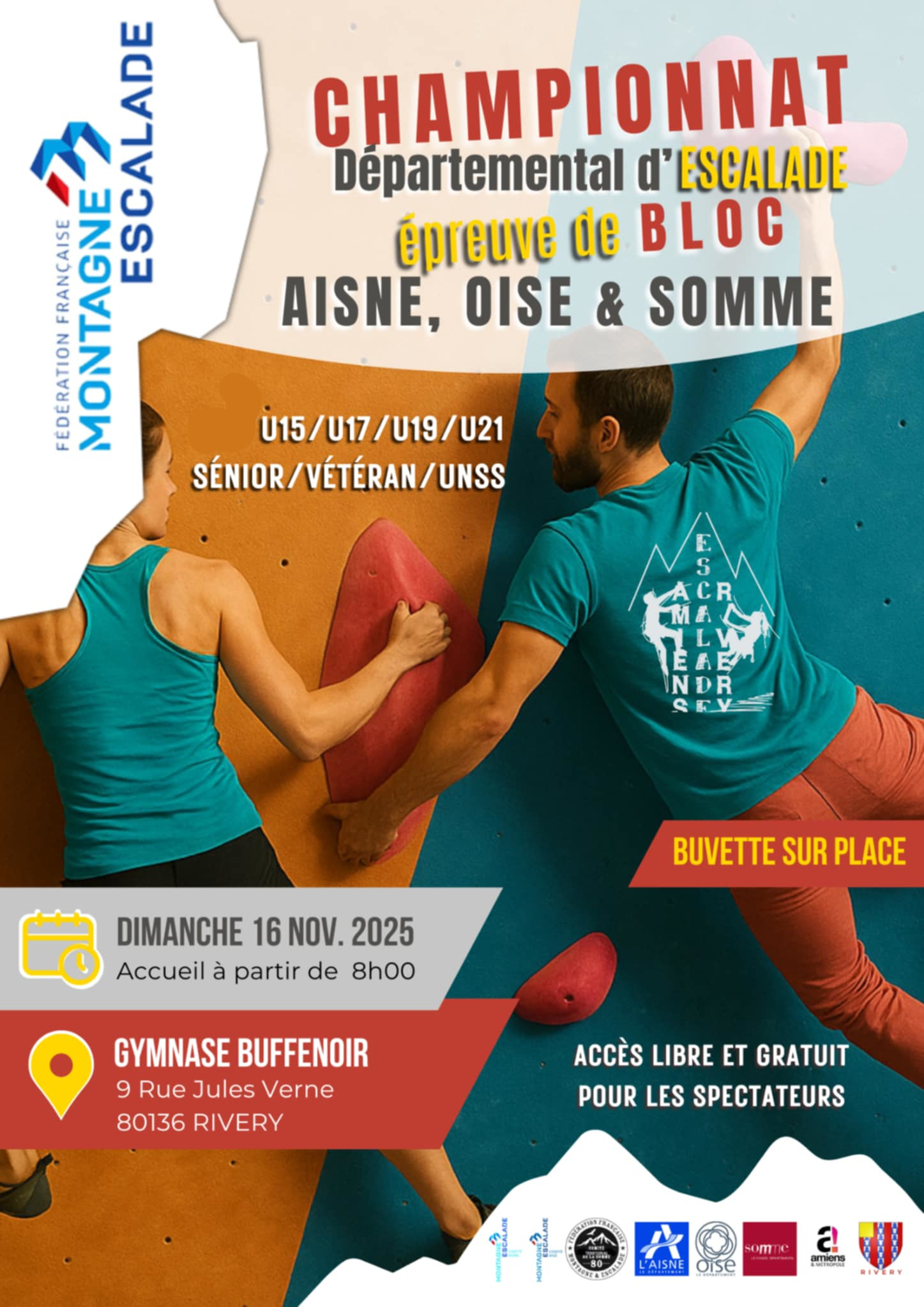 Championnat départemental de bloc Somme/Oise/Aisne 2025